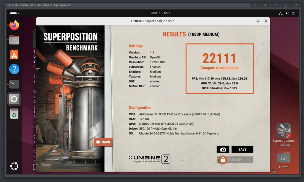 Abbildung 8: Benchmark dritter Kühlversuch